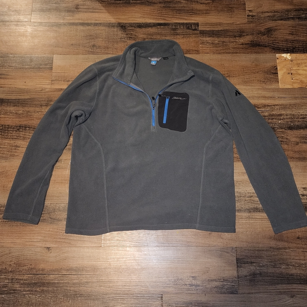 Eddie Bauer Quarter Zip Fleece Pullover Jacket - XL